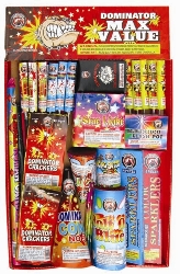 Dominator Assortment Fireworks  Family Packs Safe and Sane